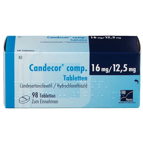 Candecor Comp 16 Mg 12 5 Mg 98 St Mit Dem E Rezept Kaufen Shop Apotheke