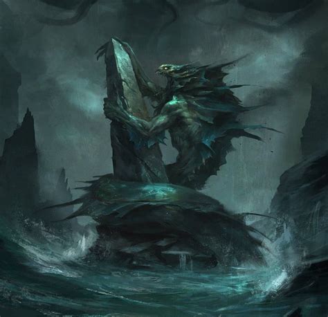 Top 10 Mythical Sea Creatures to Read About | Lovecraft monsters, Lovecraftian horror, Lovecraft art