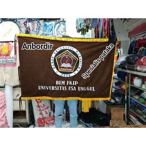 Jual Bendera Pataka Bordir Universitas Esa Unggul Shopee Indonesia