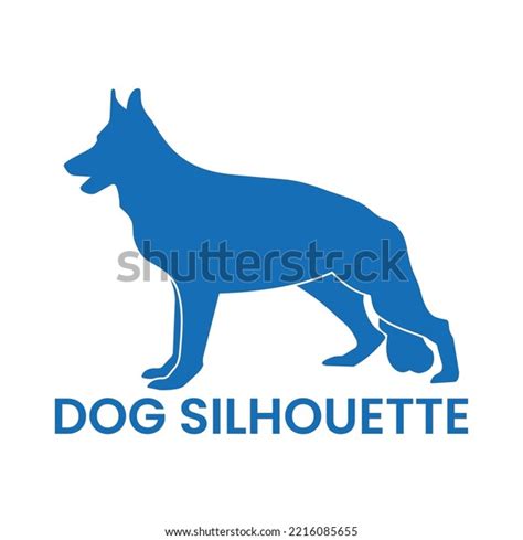 Silhouette Standing Dog Logo Designs Stock Vector (Royalty Free ...