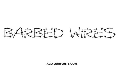 Barbed Wire Font Download - All Your Fonts