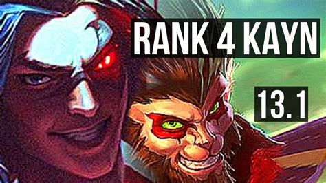 KAYN Vs WUKONG JNG Rank 4 Kayn 11 2 10 1 4M Mastery Godlike