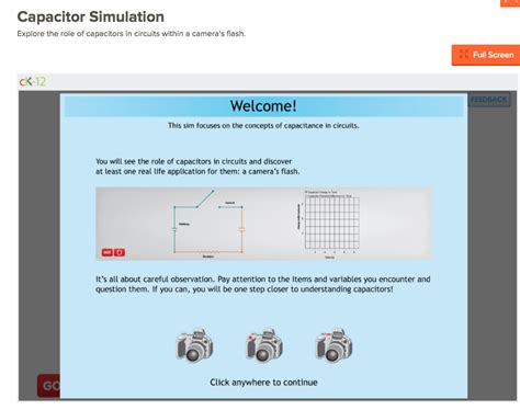 Capacitor Simulation Interactive for 9th - 12th Grade | Lesson Planet