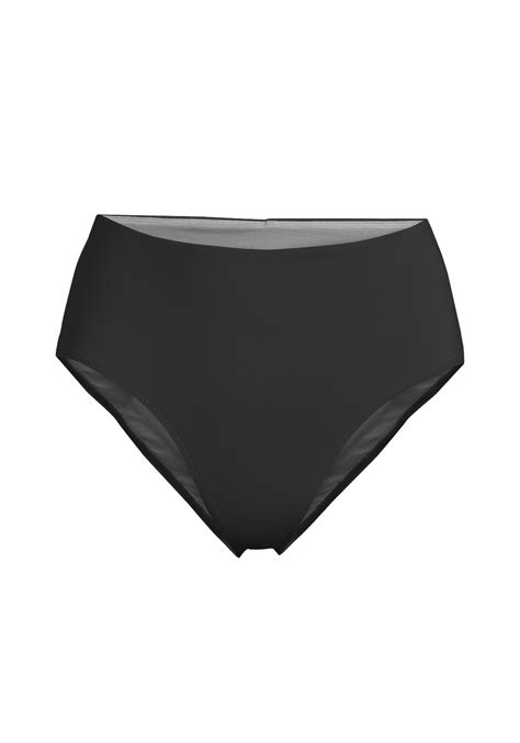 Back Detail High Waist Bikini Hipster Black Casall