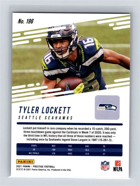 Tyler Lockett Panini Prestige Xtra Points Sunburst Ebay