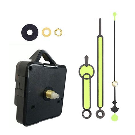 Silent Quartz Clock Mechanism Kit Long Shaft Fluorescence Clock Motor