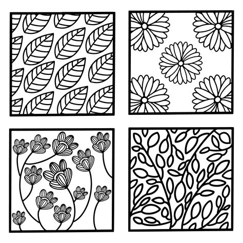 Easy Zentangle Pattern Sheet