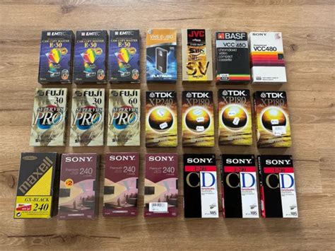 23X VHS VCC Videokassetten TDK JVC BASF FUJI Maxell SONY NEU