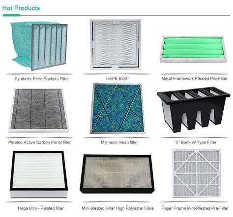 Mini Pleated Air Filter HEPA For Hospitals And Clean Rooms