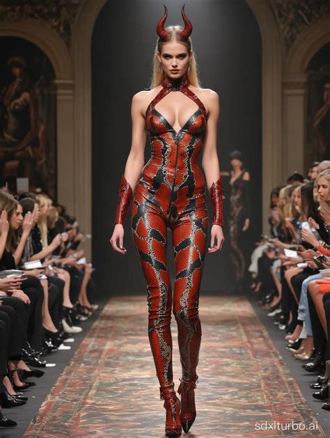 Sultry Devil Top Model Struts Paris Collection Runway Sdxl Free Online