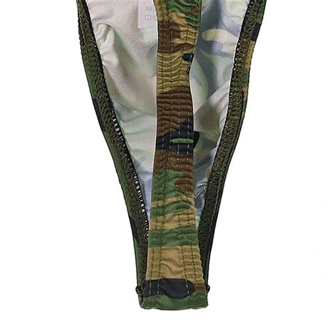 Tangas Sexys De Camuflaje Para Hombre Bikini Con Bolsa Para Bulto Bragas Transpirables Realce De