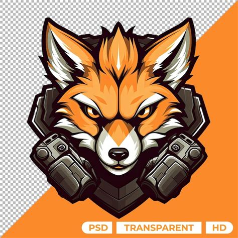 Logo De Mascotte De Renard Isol Sur Fond Transparent Esports Png Psd