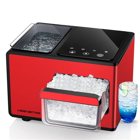 Nugget Ice Maker Countertop 40lbs 24H Pebble Ice Maker With Soft