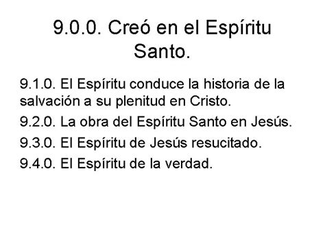 Cre En El Espritu Santo