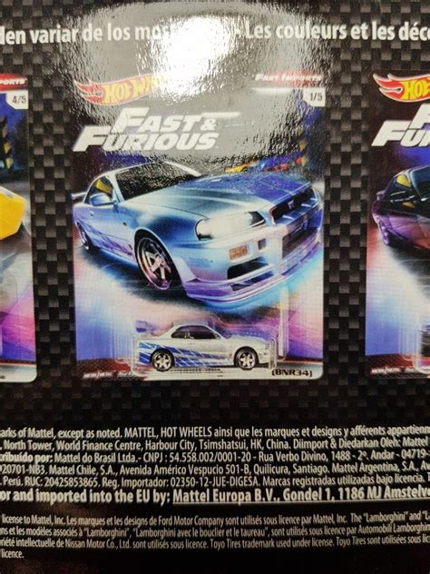Hot Wheels Fast Furious Fast Imports Premium Box Set Nissan Skyline GT R R34 Silvia S15