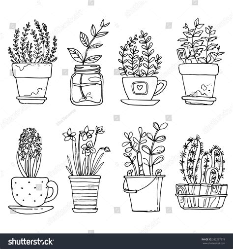 3,739 Kids drawing flower pot Images, Stock Photos & Vectors | Shutterstock