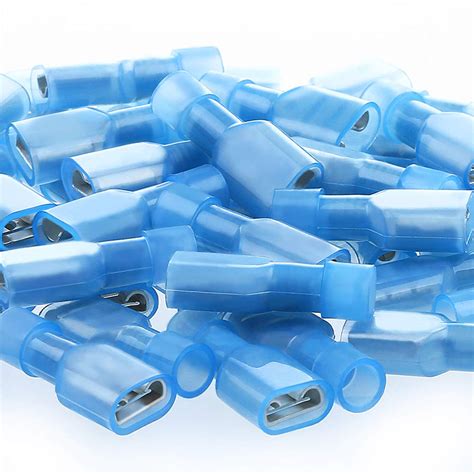 AIRIC Female Spade Connector 16 14 Gauge 100PCS Nylon Fully Insulated