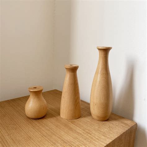 Vase En Bois Massif Nordique Pour D Coration Int Rieure Vasechic