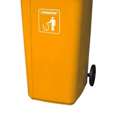 Jual Krisbow Ltr Tempat Sampah Plastik Outdoor Kuning Original Ace