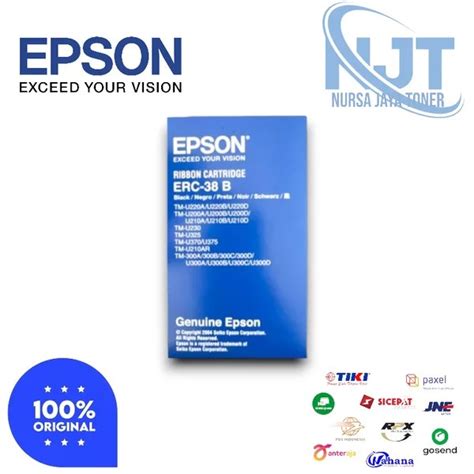 Jual Ribbon EPSON ERC 38 Black RED ORIGINAL Shopee Indonesia