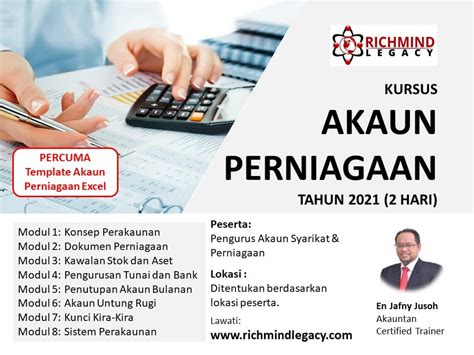 Kursus Akaun Perniagaan Cara Mudah Richmind Legacy Sdn Bhd