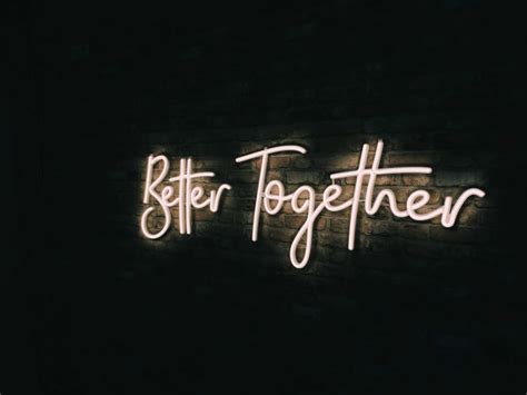 Better Together Neon Led Neonowy Napis Na Lub Wesele Na