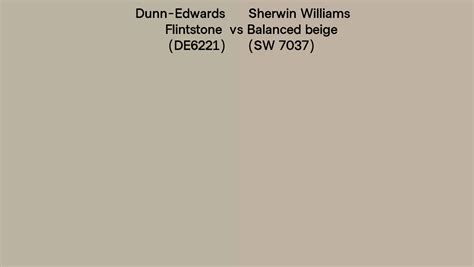 Dunn Edwards Flintstone De6221 Vs Sherwin Williams Balanced Beige Sw