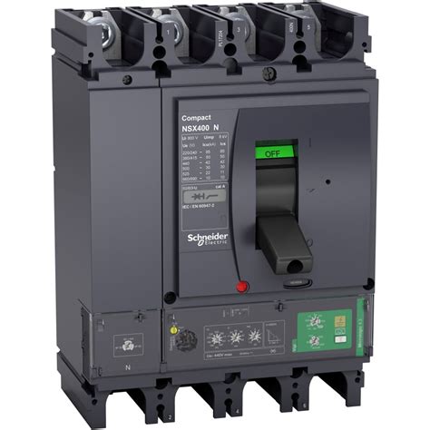 Schneider Electric LV433940 NSX400N 4P 50kA 4 3 Vigi 400A