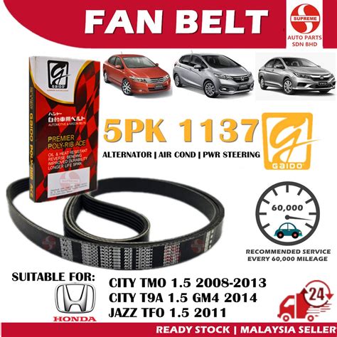 S U Fan Belt Honda City Tmo T A Gm Jazz Tfo Air Cond Alternator Power