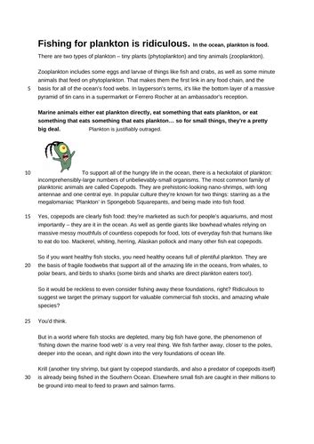 Close Reading Ruae National 5 Practice Article And Marking Scheme