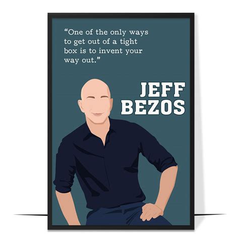 Loluis Jeff Bezos Motivational Wall Art Inspirational Entrepreneur Quotes Wall Decor For Office