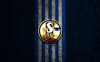 Descargar Fondos De Pantalla Fc Schalke Logotipo Dorado K Fondo