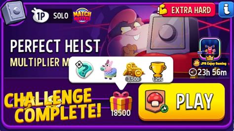 Multiplier Mushrooms Solo Challenge Perfect Heist Score Match