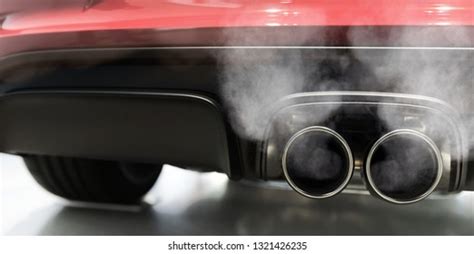 Car Exhaust Smoking Panorama Stock Photo 1321426235 Shutterstock