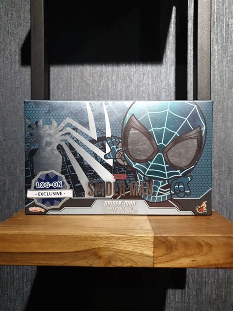 Hot Toys Log On Exclusive Limited Exclusive Marvel S PS4 Spiderman Fear Itself Suit Metallic