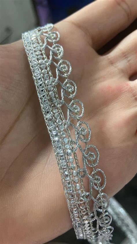 Single Sided White Silver Lace, For Garments at best price in Surat ...