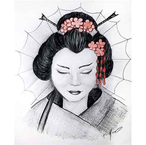 Geisha - Drawing | Instructor: Karin – Artists Palette Durham