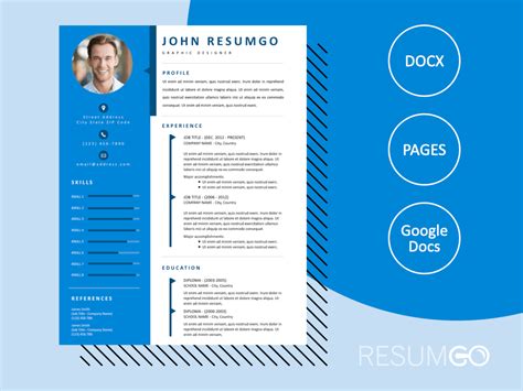 Resume Template With Sidebar