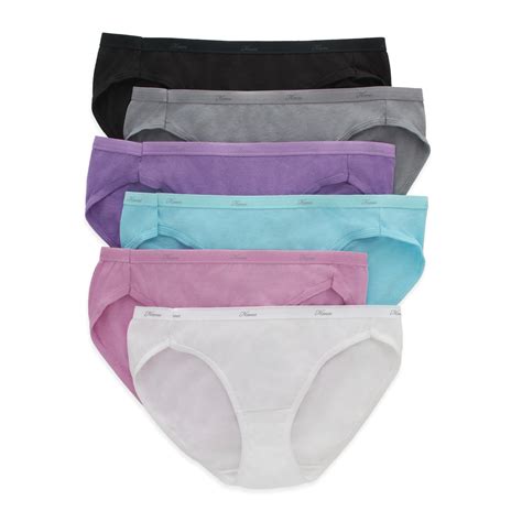 Hanes Women S Underwear Pack Moisture Wicking Cotton Bikini Panties