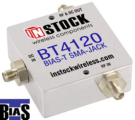 BT4120 Bias Tee High Isolation 10 MHz To 4 GHz SMA Jack 1 5 Amps