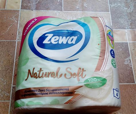 Туалетная бумага Zewa Nature Soft 4-х слойная | отзывы