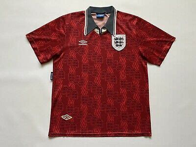 VINTAGE ENGLAND NATIONAL TEAM 1994 1995 AWAY FOOTBALL SHIRT JERSEY