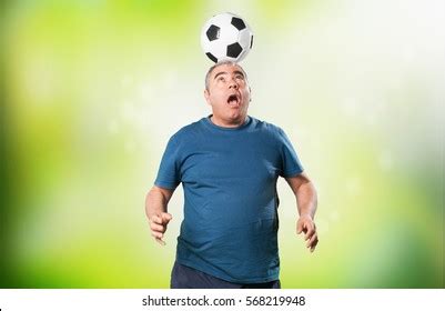 Mature Man Playing Soccer Ball Stock Photo Shutterstock