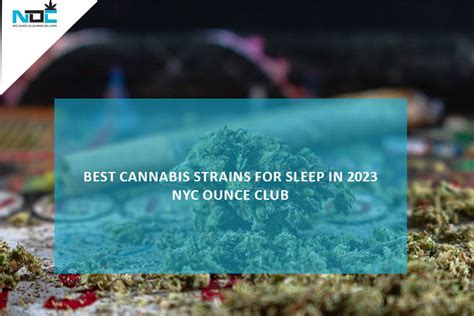 Best Cannabis Strains For Sleep In Nyc Ounce Club