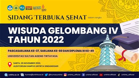 Sidang Terbuka Senat Wisuda Gel Iv Untirta Untirta Universitas