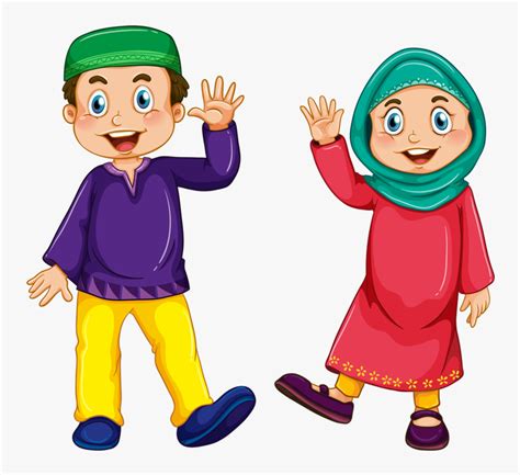 Child Muslim Couple Illustration Islam Png Free Photo - Muslim Culture ...