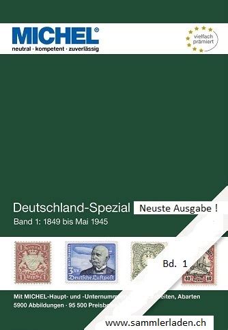 MICHEL Deutschland Spezial Katalog 2024 Band 1 Sammlerladen