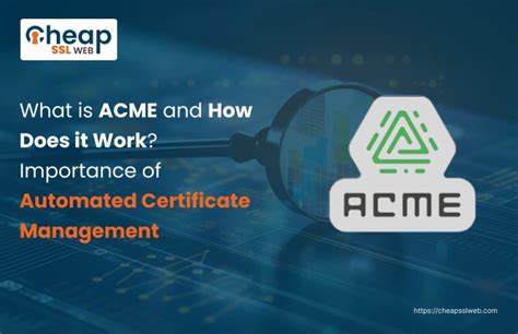 What Is Acme Importance Of Automated Certificate Management