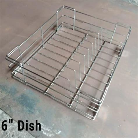 30 X 65 Cm Rectangular Stainless Steel Kitchen Plate Basket At Rs 210