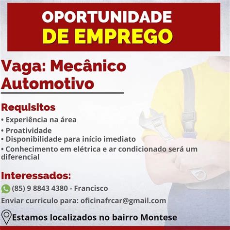 Auxiliar De Mecanico Automotivo